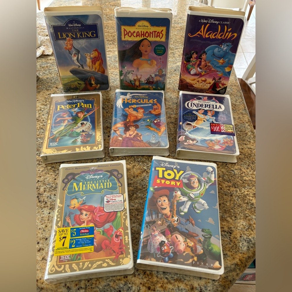 Vintage Disney Sealed VHS Tapes still